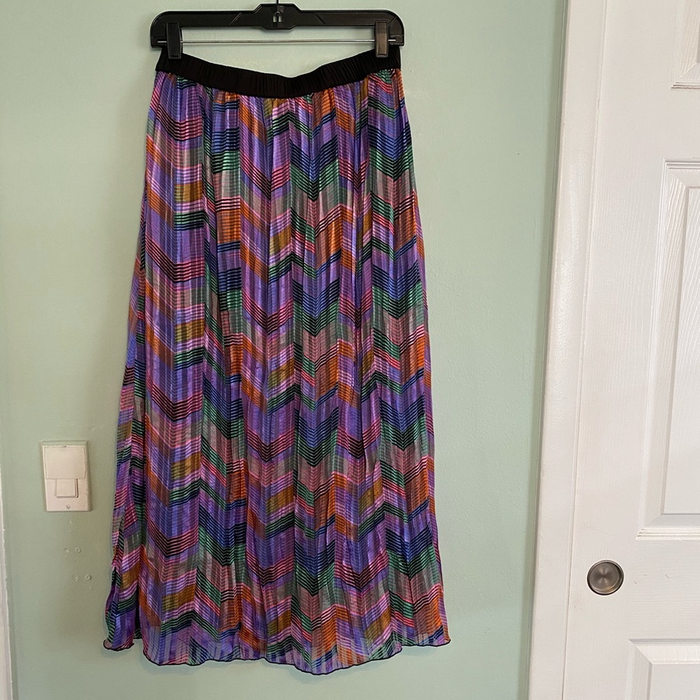 RD+KoKo Chevron Print Skirt Size L